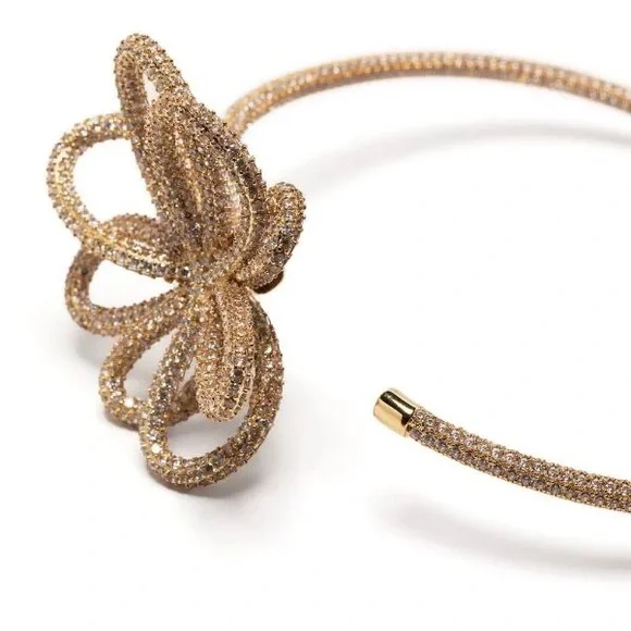 Cult Gaia Bloom Chocker Rhinestone Clear - Picture 12 of 12